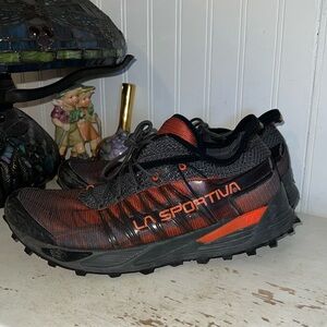 La Sportiva Men's Black and Red Athletic Shoes